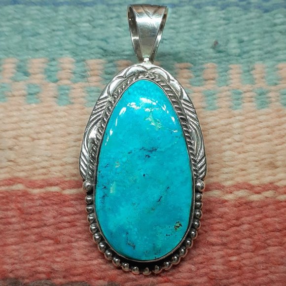 Sleeping Beauty Turquoise Pendant #3462 - Picture 1 of 1